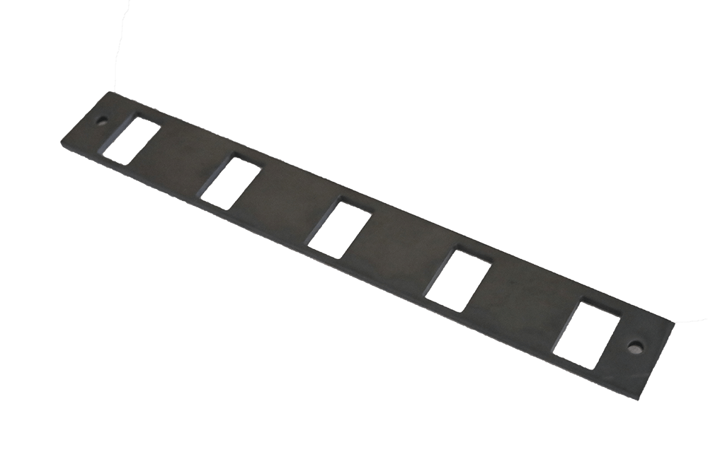 Hot pressed boron carbide perforated plate - type III